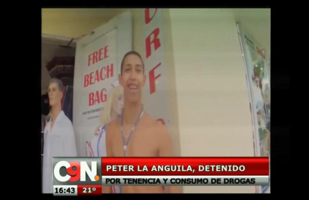 Peter La Anguila fue arrestado por posesión de cocaína