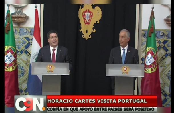 Primera visita presidencia de Horacio Cartes a Portugal