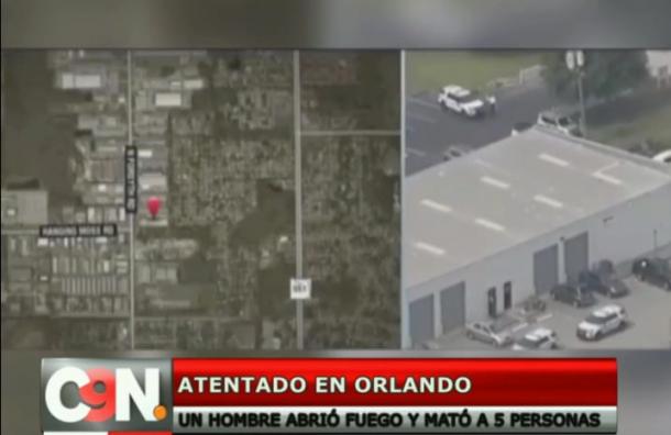 [Internacional] Tiroteo en Orlando dejó 5 personas muertas