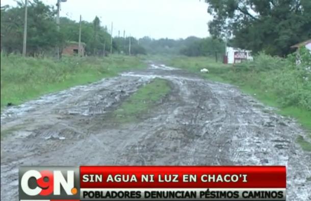 Pobladores de Chaco’i denuncian el pésimo estado de las calles