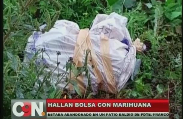 Hallan 31 kilos de marihuana en un patio baldío del Barrio San Lorenzo