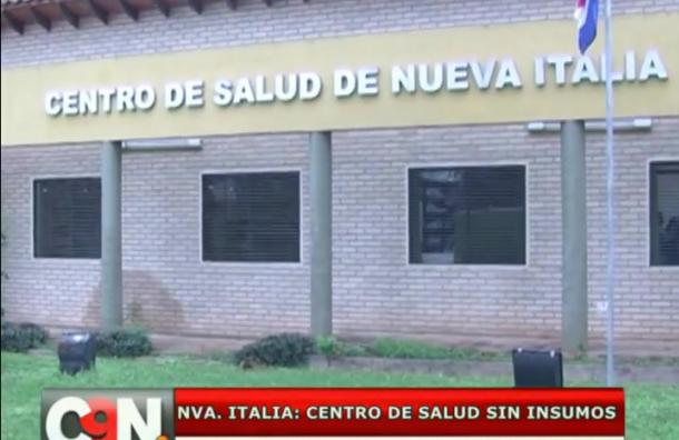 Denuncian falta de insumos médicos en Centro de Salud de Nueva Italia
