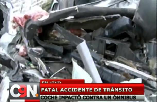Grave accidente de tránsito terminó con dos personas fallecidas en Limpio