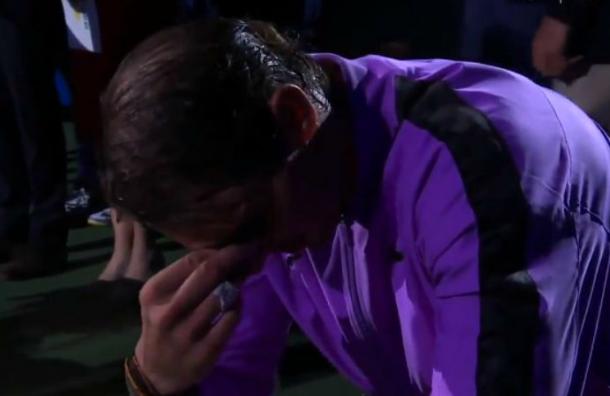 El llanto de Rafael Nadal tras ganar su cuarto Abierto de Estados Unidos