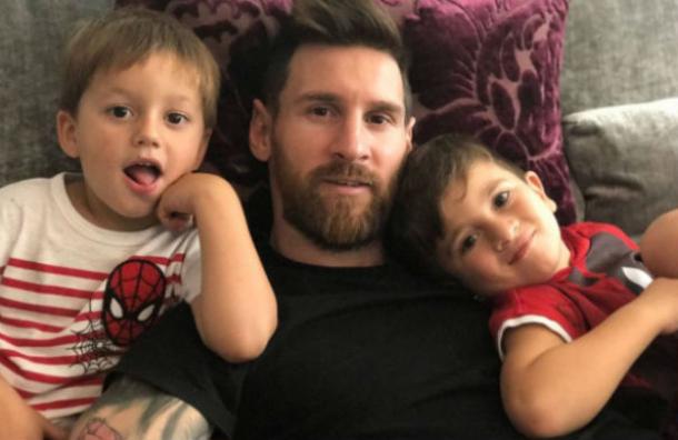 El meme que inventó Messi en Instagram con las reacciones de sus hijos en la escuela de fútbol del Barcelona